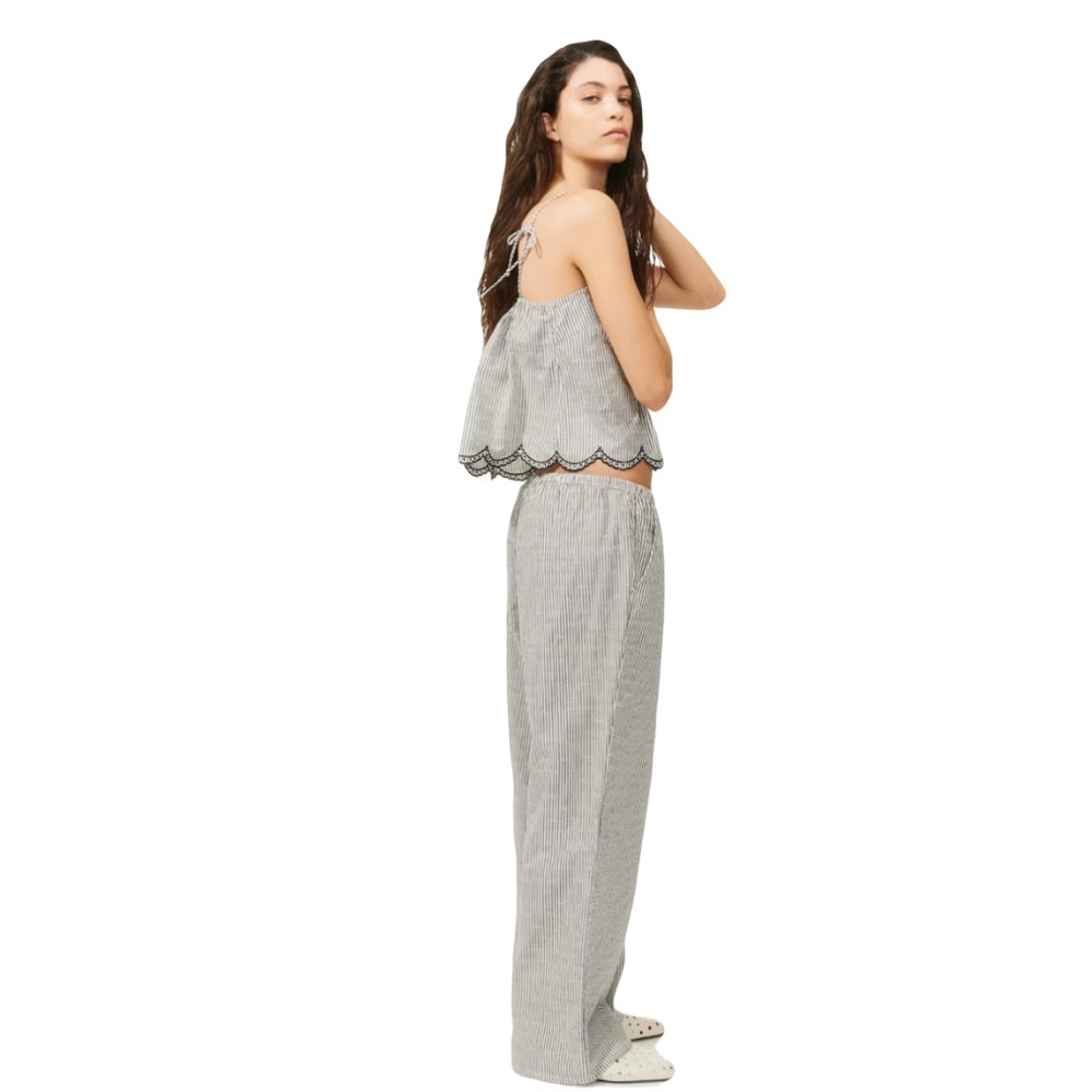 H&M Striped Sleeveless Top and Pants Set